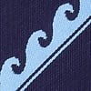 Navy Blue Microfiber Ocean Waves