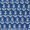 Navy Blue Microfiber Small Anchors