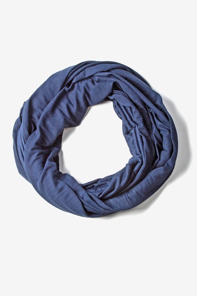 Boston Navy Blue Infinity Scarf 