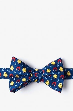 Chick Magnet Navy Blue Self-Tie Bow Tie
