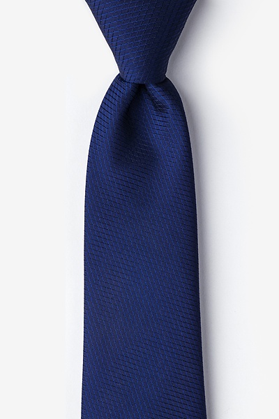 Navy Blue Silk Dominica Tie | Ties.com