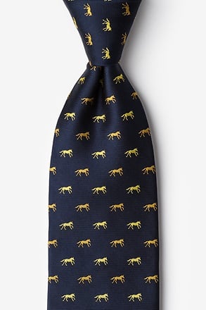 _Hold Your Horses Navy Blue Tie_