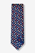 House Hunting Navy Blue Tie Photo (0)