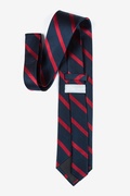 Navy & Red Stripe Tie | Ties.com