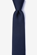 Navy Blue Skinny Tie Photo (0)