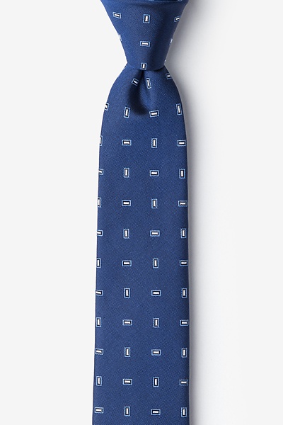 Navy Blue Silk Nelson Skinny Tie | Ties.com