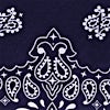 Navy Blue Silk Paisley Pocket Square