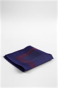 Polkadot and Stripe Pocket Square Navy Blue Pocket Square Photo (1)