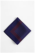 Polkadot and Stripe Pocket Square Navy Blue Pocket Square Photo (2)