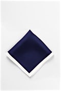 Solid Navy Pocket Square