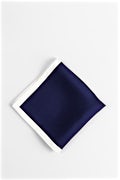 Solid Navy Pocket Square Navy Blue Pocket Square Photo (2)