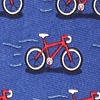 Navy Blue Silk Two Tire-d Tie