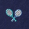 Navy Blue Silk What A Racquet