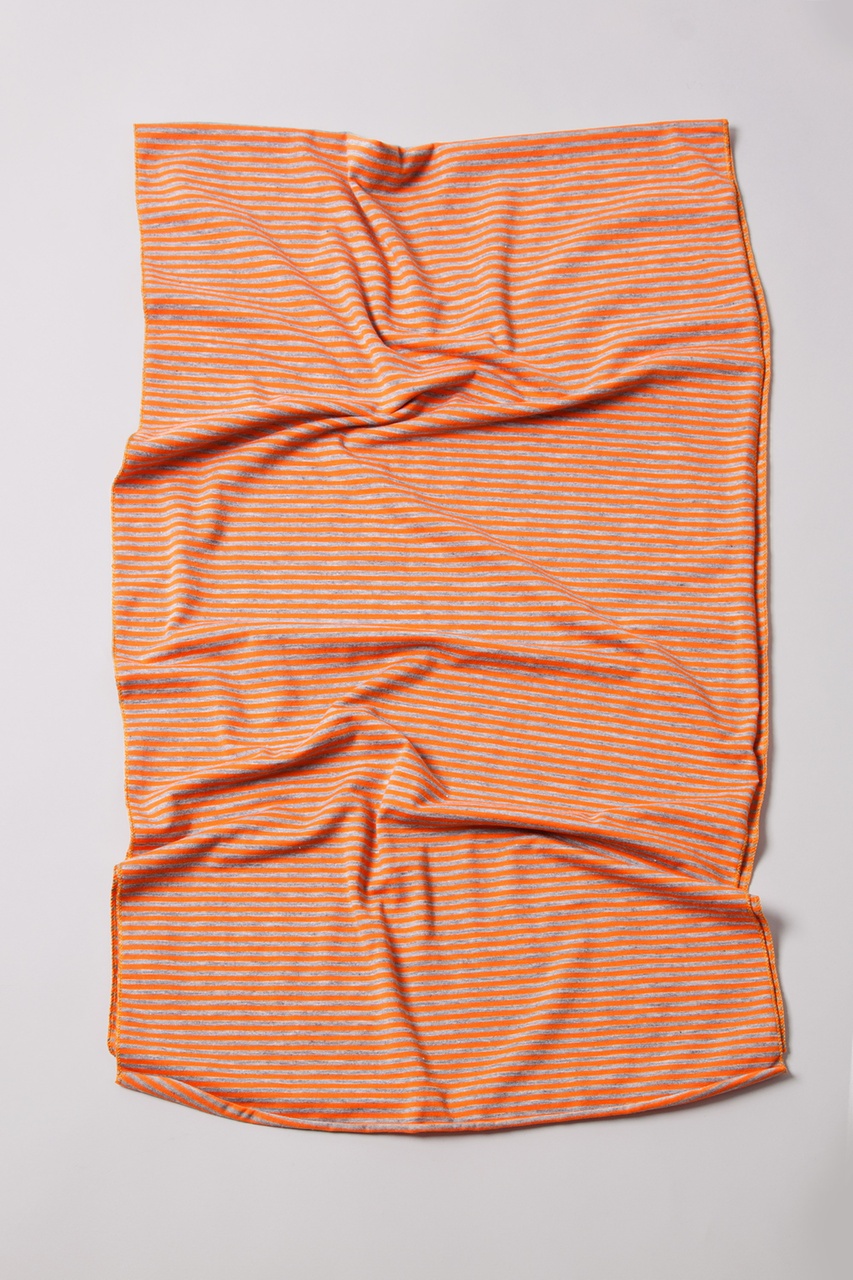 Orange Polyester Mens Candy Stripe Scarf | Ties.com