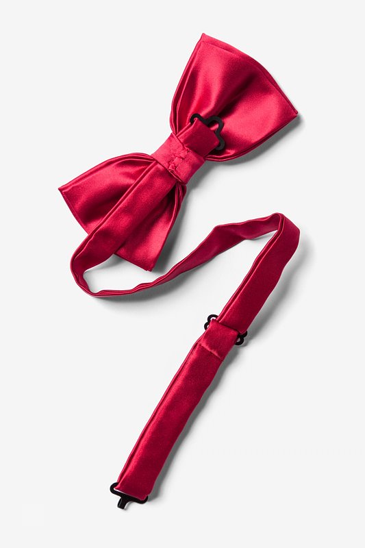 Persian Red Microfiber Pre-Tied Bow Tie | Ties.com