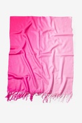 Pink Gradient Pashmina Scarf Photo (4)