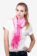 Pink Gradient Pashmina Scarf Photo (3)