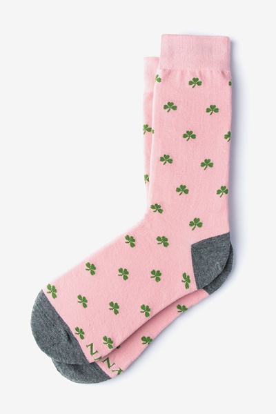 Pink Carded Cotton My Lucky | Shamrock Women's Sock