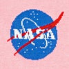 Pink Carded Cotton NASA Meatball