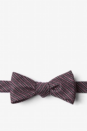 pink and grey bow tie