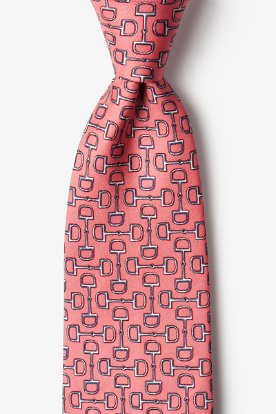 Stork Delivery Pink Silk Tie, Animal Neckties