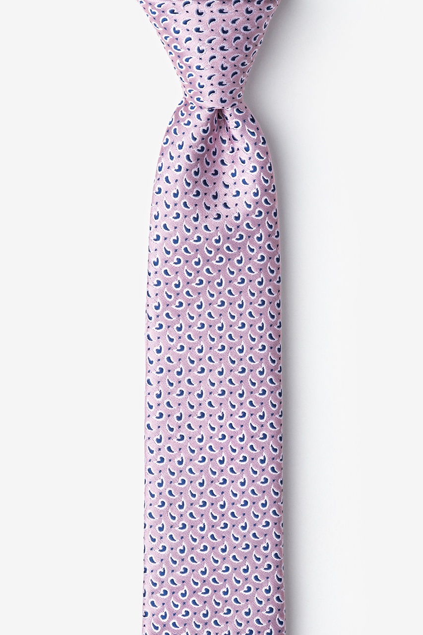 Pink Silk Madagascar Skinny Tie | Ties.com
