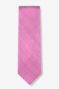 Pink Solid Stitch Tie Photo (0)