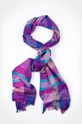 Pink Barcelona Plaid Scarf Photo (1)