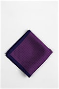 Polkadot Pocket Square Plum Pocket Square Photo (2)