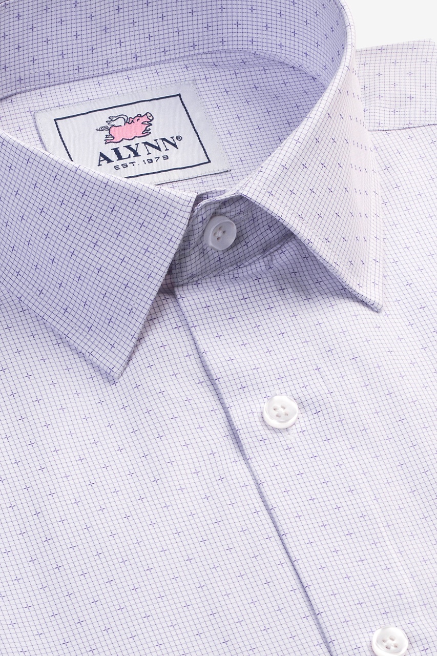Evan Dress Shirt by Alynn - Purple Cotton