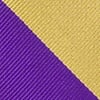 Purple Microfiber Purple & Gold Stripe Tie For Boys