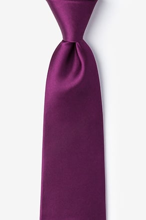 Purple Plum Extra Long Tie