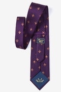 Fleur De Lis Purple Tie Photo (1)