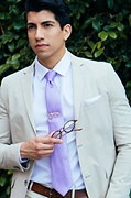 Robe Purple Tie Photo (2)