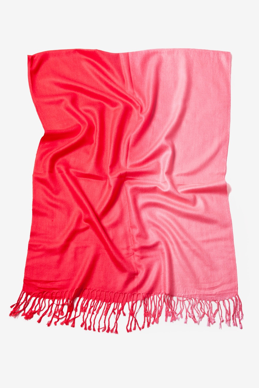 Red Gradient Pashmina Scarf | Fashion Pasmina Scarves | Scarves.com