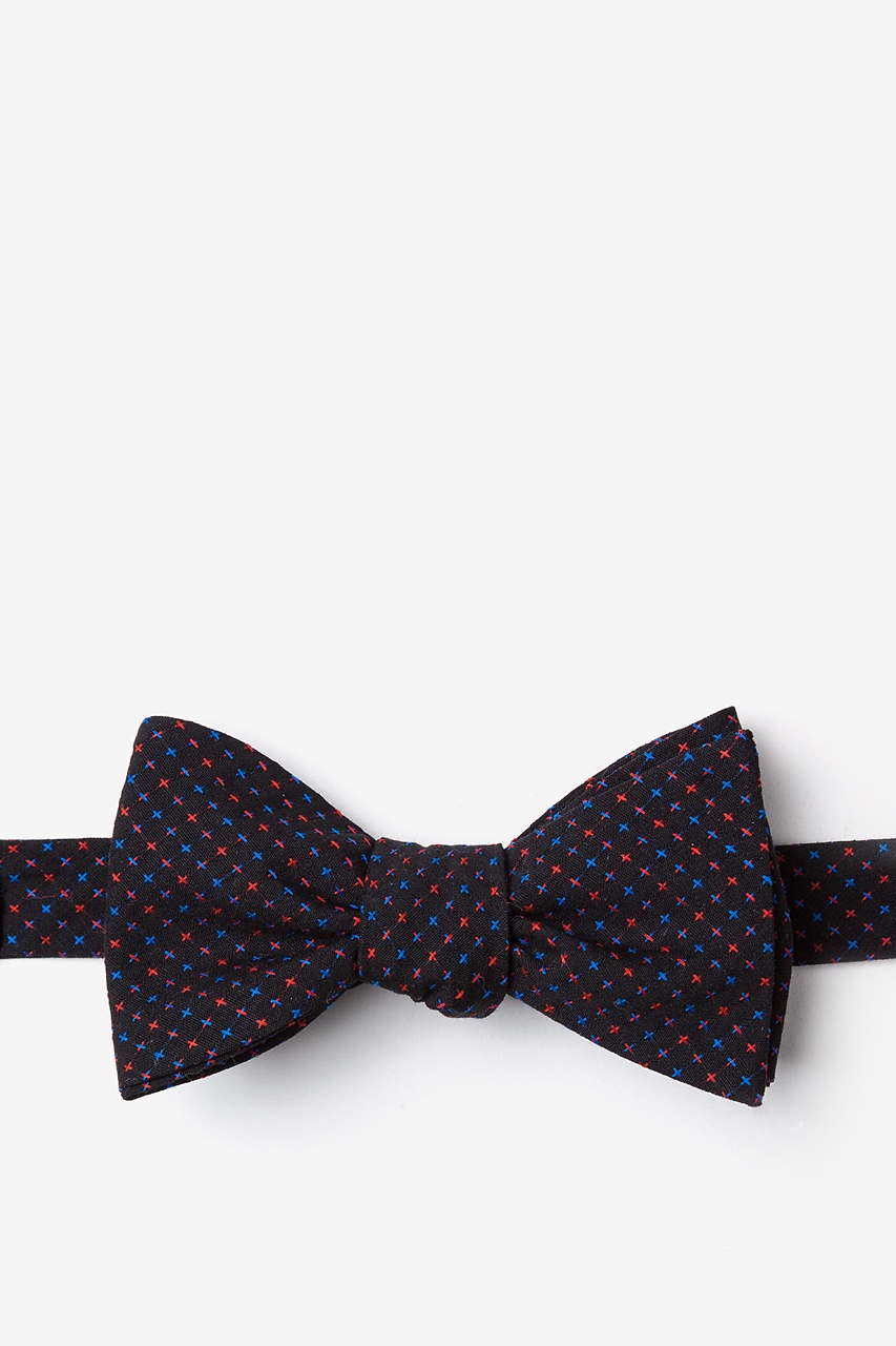 Red Cotton Ashland Self-Tie Bow Tie | Ties.com