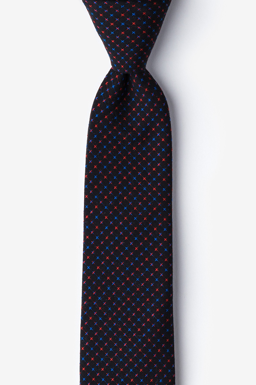 Red Cotton Ashland Skinny Tie | Ties.com