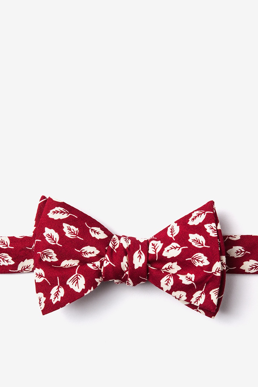 Red Self-Tie Bow Tie