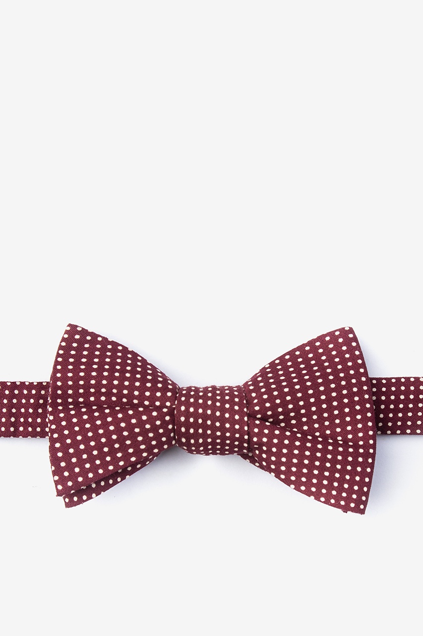 Red Cotton Gregory Self-Tie Bow Tie | Ties.com