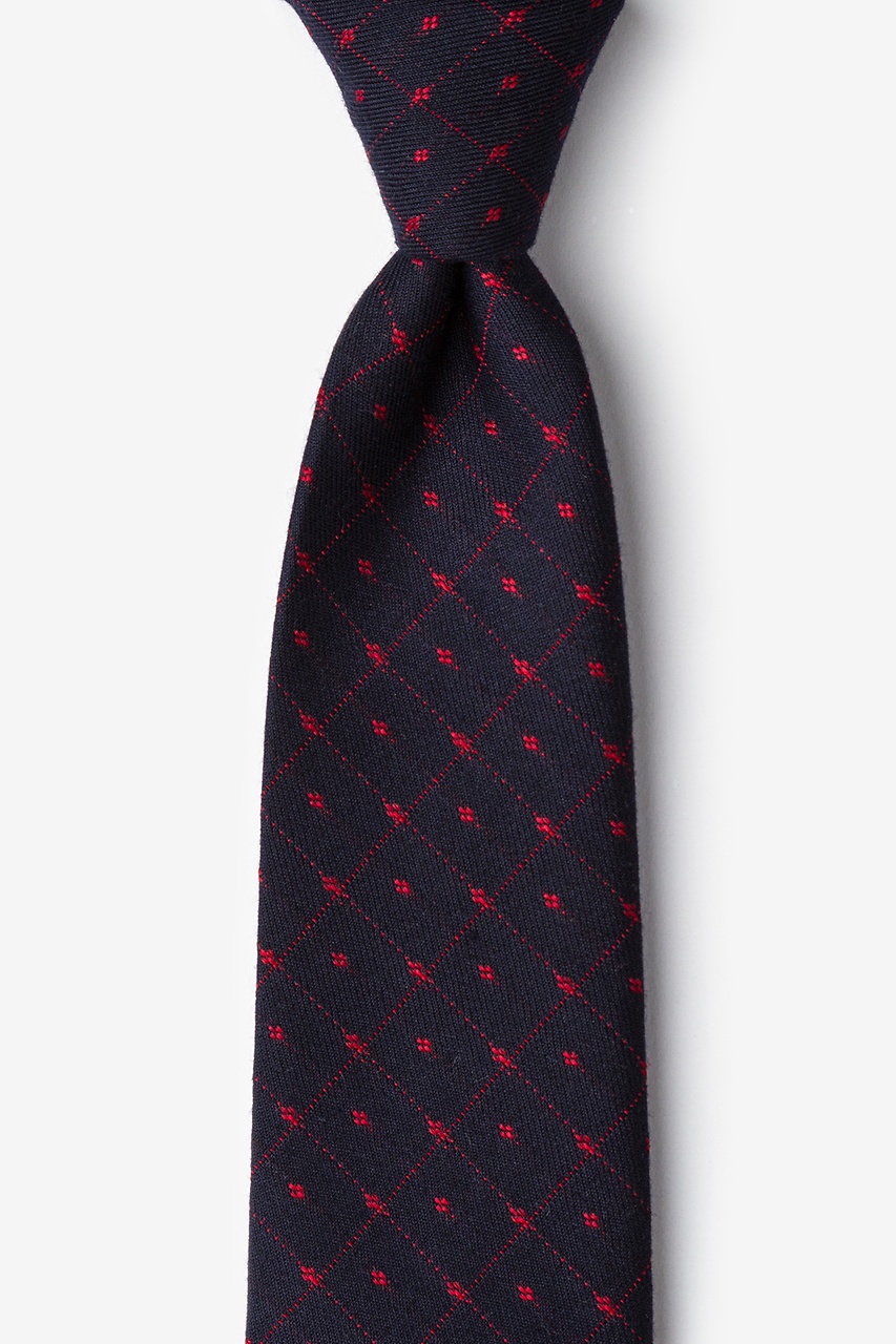 Red Cotton Gresham Extra Long Tie | Ties.com