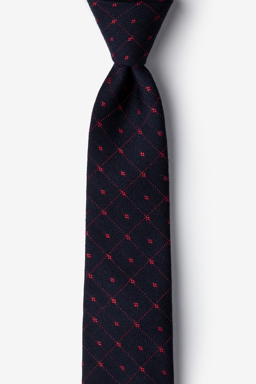 Red Cotton Gresham Skinny Tie | Ties.com