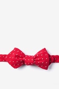 Red Dash Diamond Tip Bow Tie Photo (0)