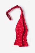 Red Dash Self-Tie Bow Tie Photo (1)