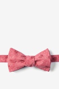 Red Hunter Paisley Self-Tie Bow Tie Photo (0)