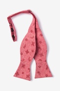 Red Hunter Paisley Self-Tie Bow Tie Photo (1)