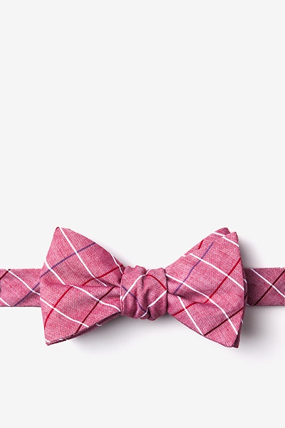 Red Cotton Seattle Self-Tie Bow Tie | Ties.com