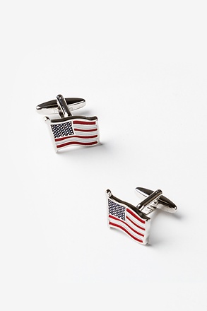 _American Flag Red Cufflinks_