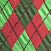 Red Microfiber Christmas Argyle