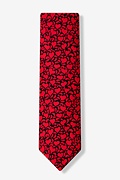 Floral Valentine's Hearts Red Tie Photo (0)