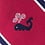 Red Microfiber Whales Extra Long Tie